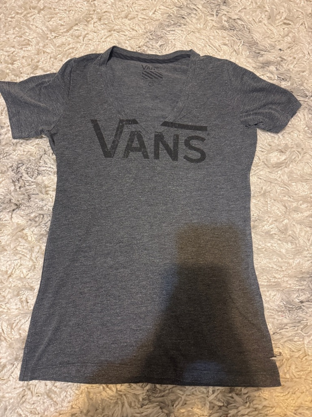 Vans Gray Logo Crewneck Tee - women’s  size S